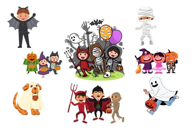 Hoạt động Halloween - Trang Phục Halloween. Source Sưu Tầm Internet