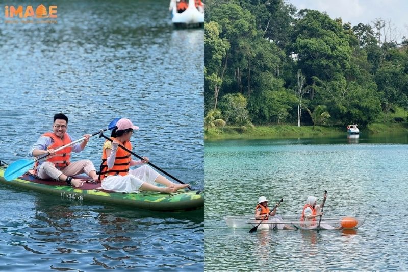 Đoàn DXC chèo xuống tại Khu du lịch Thác Damb'ri - Bảo Lộc