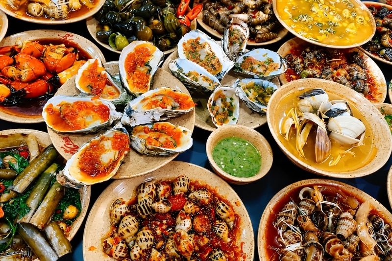 Các hải sản tươi sống khác tại Vĩnh Hy